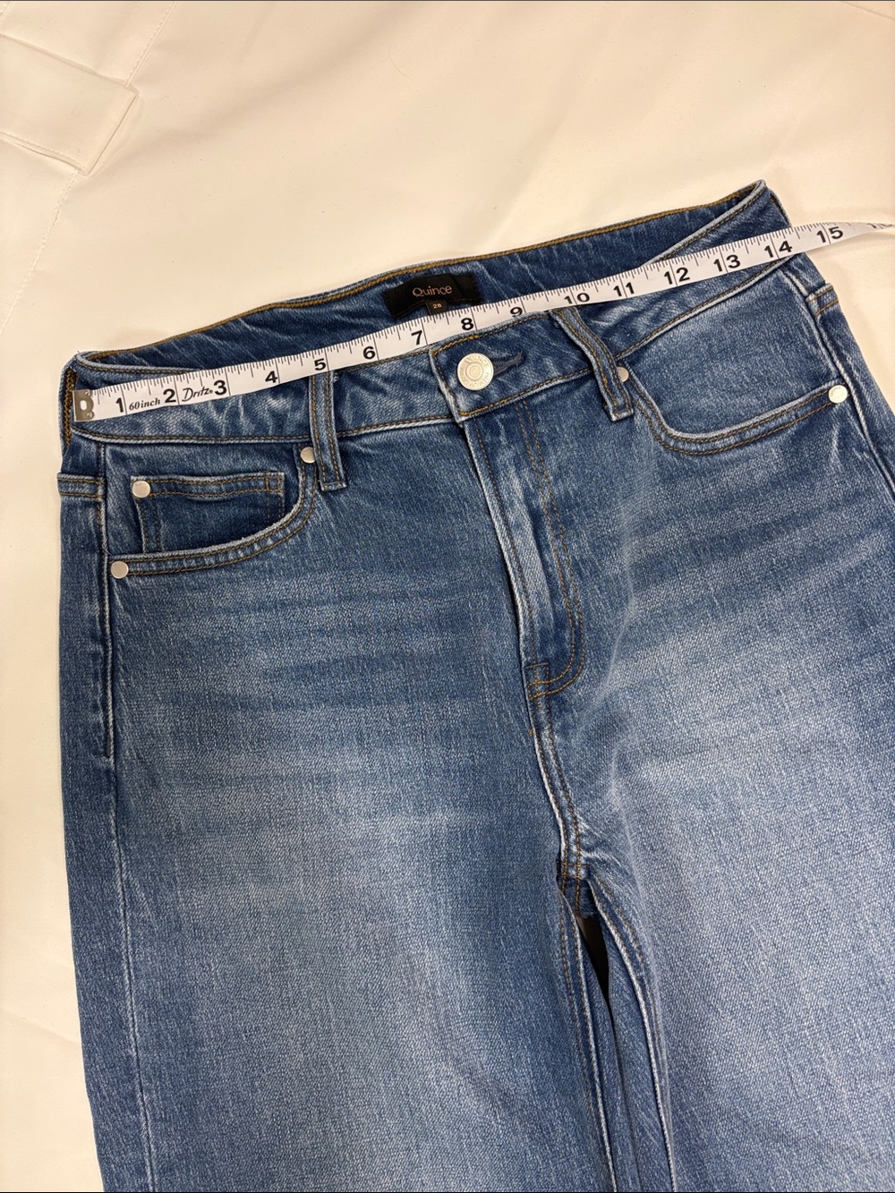 QUINCE WOMENS BELLA STRECH WIDE LEG JEANS! - Picture 3 of 13
